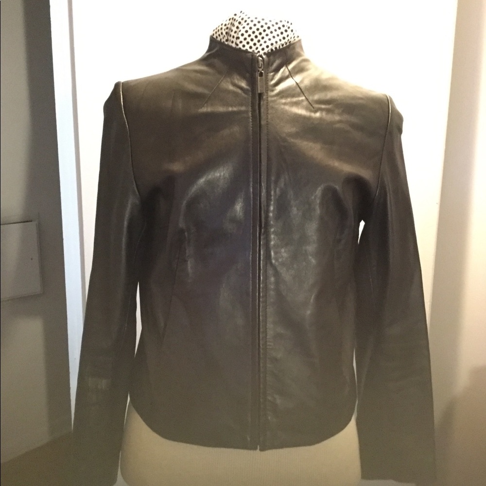 Ladies Black Leather Jacket
